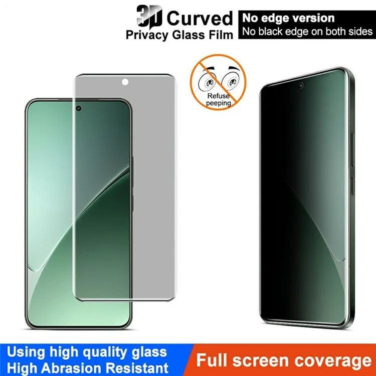 IMAK Protector de pantalla de vidrio templado anti-espía para Xiaomi 15 Pro (versión sin borde)