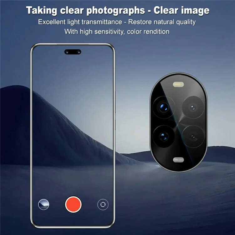 IMAK Für Huawei nova 13 Pro 5G Kameraobjektiv-Schutz Hartglas-Objektivfilm mit Selbstpositionierungsrahmen