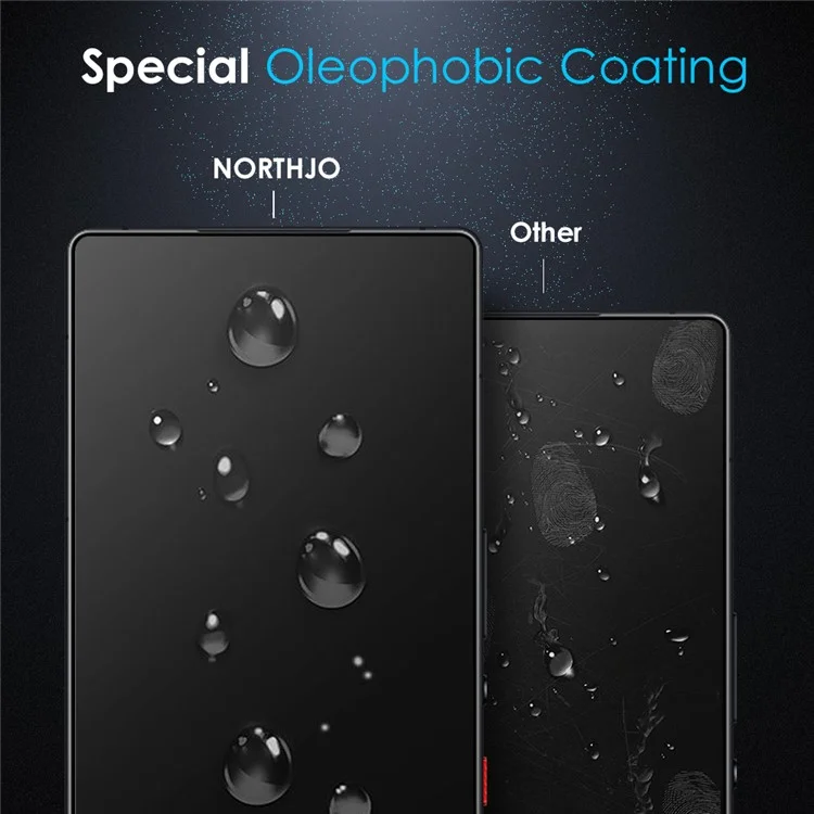 Protector de pantalla de vidrio templado con claridad 2.5D para ZTE nubia Red Magic 10 Pro 5G / 10 Pro+ 5G