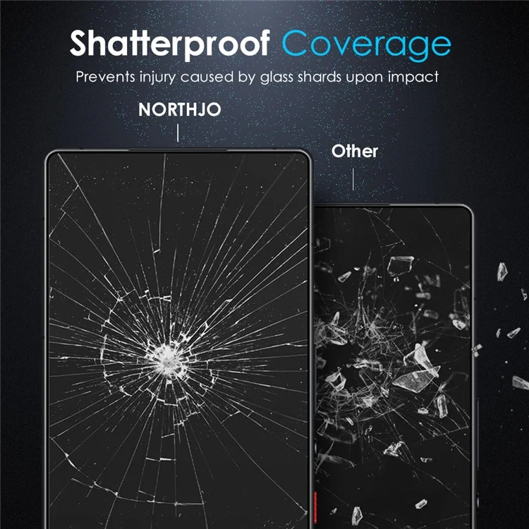 Protector de pantalla de vidrio templado con claridad 2.5D para ZTE nubia Red Magic 10 Pro 5G / 10 Pro+ 5G