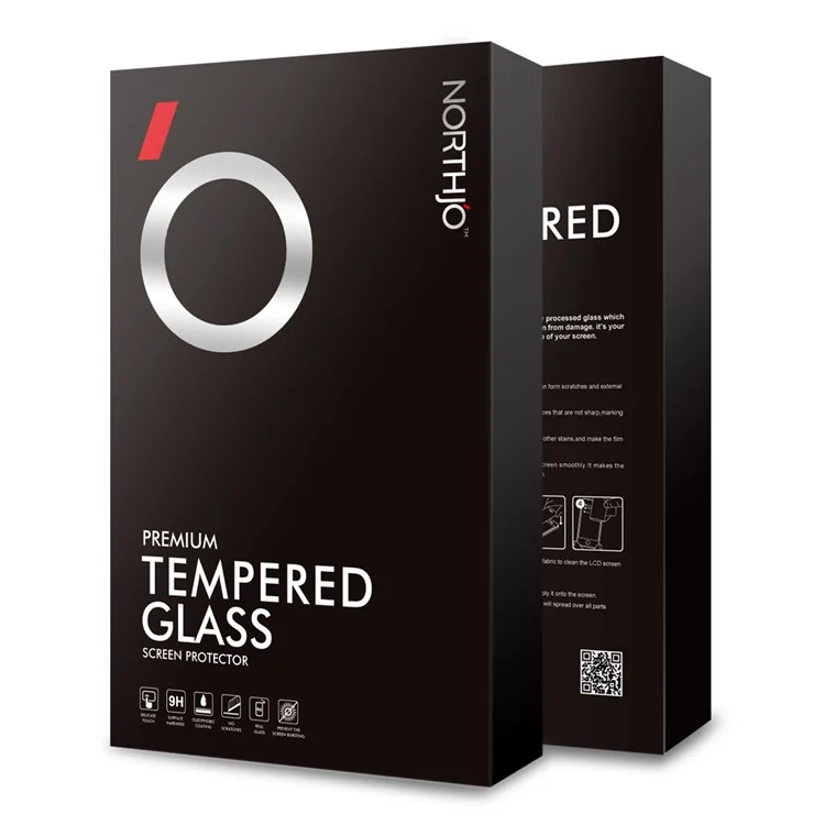 Protector de pantalla NORTHJO A+ para ZTE nubia Red Magic 9S Pro 5G / 9S Pro+ 5G / 9 Pro 5G / 9 Pro+ 5G, película de aluminio-silicio de alta calidad de 0,3 mm y 2,5D, color negro