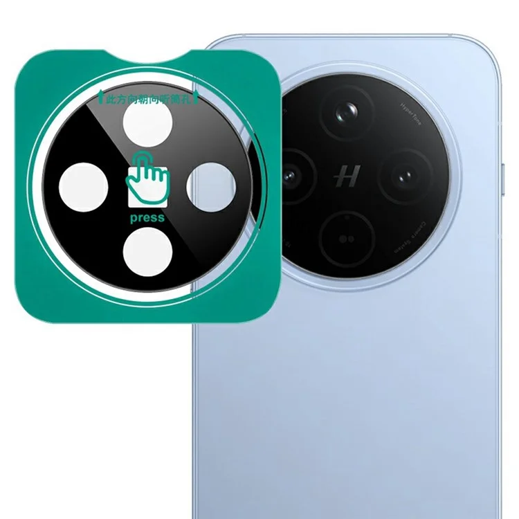 IMAK Para Oppo Find X8 5G Protetor de Lente de Câmera de Vidro Temperado com Estrutura de Auto-Posicionamento (Versão Preta)