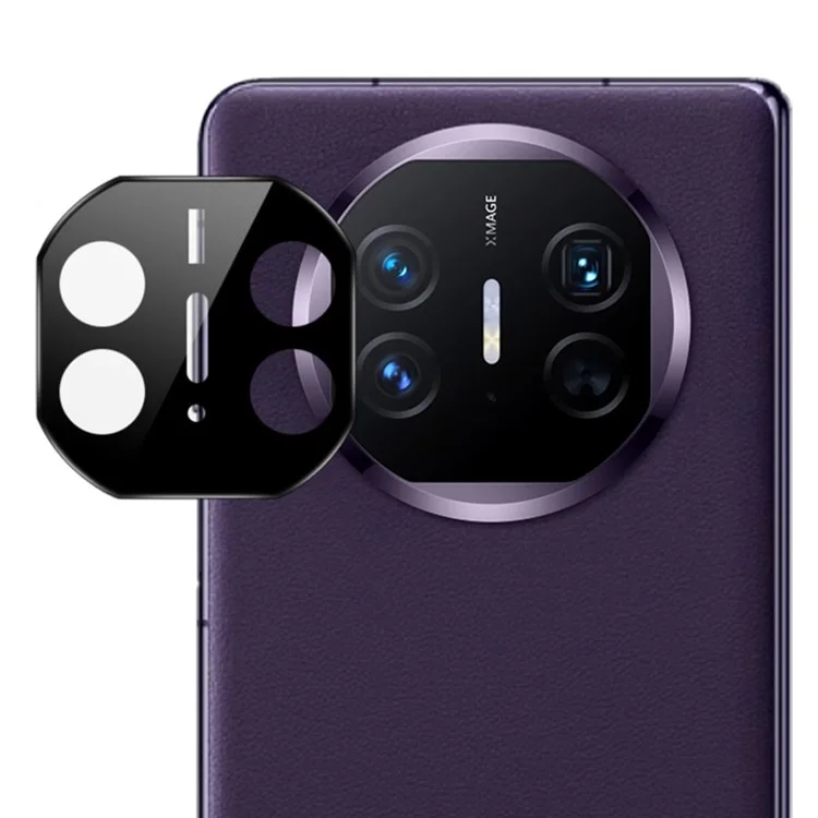 IMAK pour Huawei Mate X5 Protecteur d'objectif en verre trempé avec cadre d'auto-positionnement (version noire)