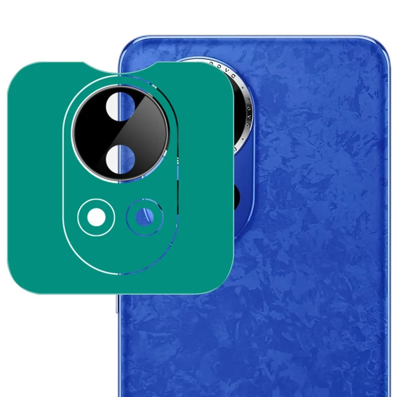 IMAK для Huawei nova 12 Pro 5G / nova 12 Ultra 5G Защитное закалённое стекло для камеры с самоустанавливающейся рамкой (чёрная версия)