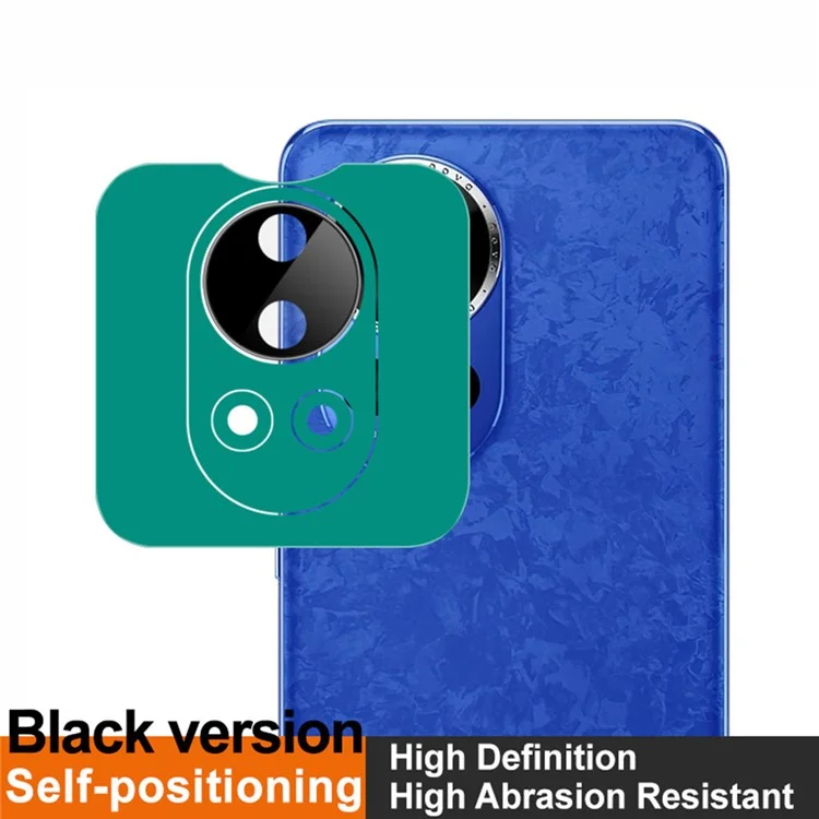 IMAK для Huawei nova 12 Pro 5G / nova 12 Ultra 5G Защитное закалённое стекло для камеры с самоустанавливающейся рамкой (чёрная версия)