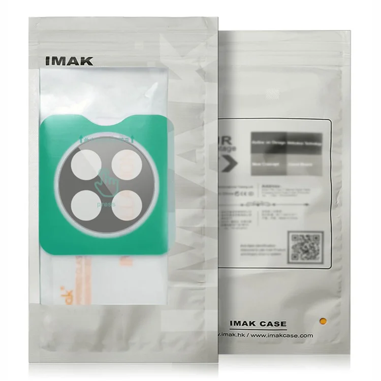 IMAK Pour Xiaomi 14 Civi 5G / Civi 4 Pro 5G Protecteur d'objectif en verre trempé avec cadre d'auto-positionnement (version noire)