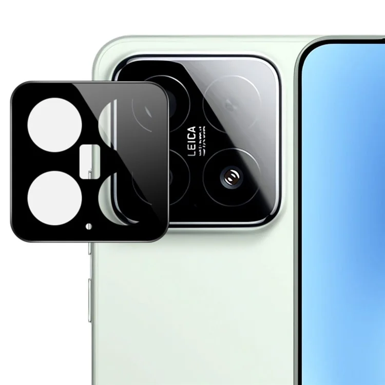 IMAK Para Xiaomi 15 / 15 Edição Personalizada Protetor de Lente de Câmera de Vidro Temperado com Estrutura de Auto-Posicionamento (Versão Preta)