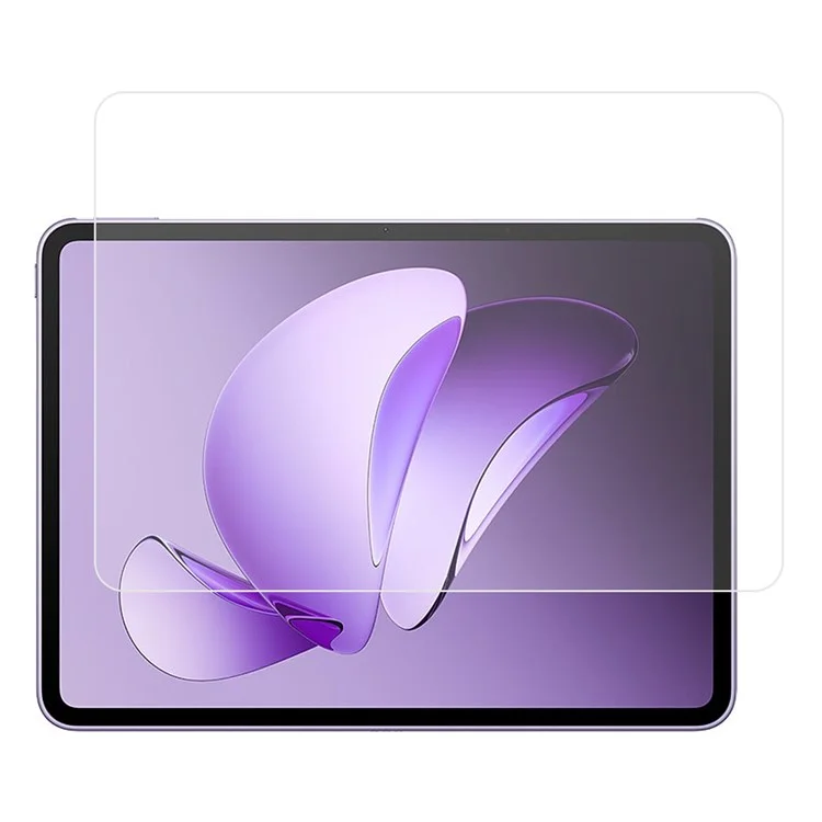Pellicola in vetro temperato per Oppo Pad 3 da 0,3 mm, bordo arrotondato, protezione dello schermo full HD.
