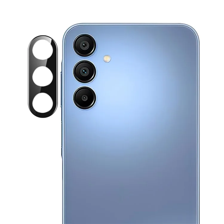 Protezione per obiettivo fotocamera in vetro temperato nero per Samsung Galaxy A26 5G