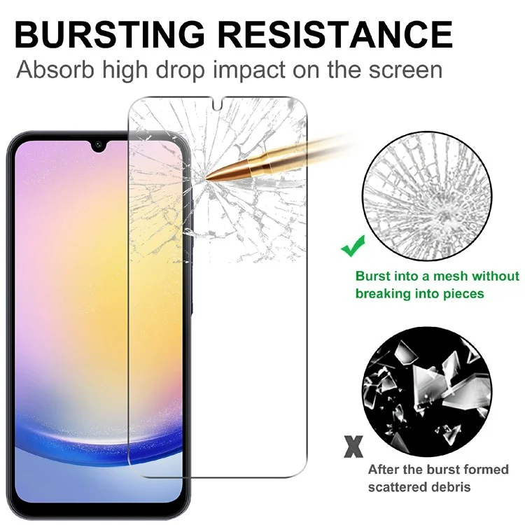 Für Samsung Galaxy A56 5G / A36 5G Displayschutzfolie HD gehärtetes Glas Film 2.5D