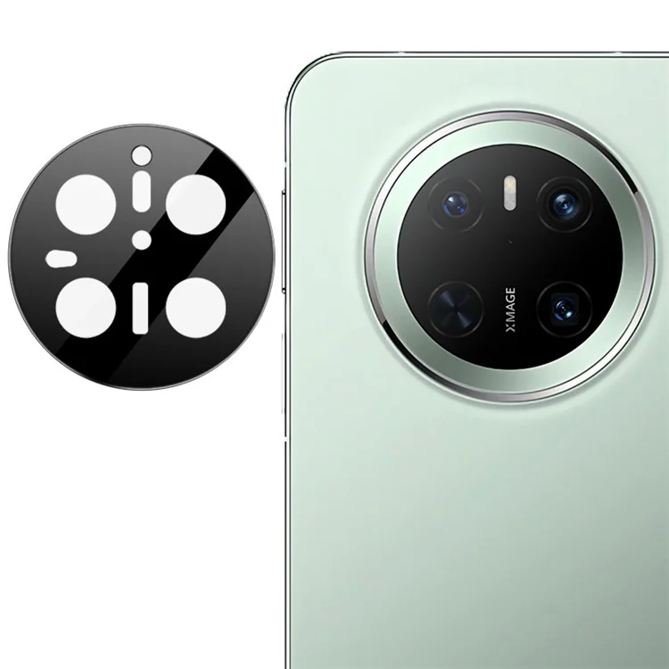 IMAK для Huawei Mate 70 Защитная пленка для камеры из закаленного стекла HD Clear Lens (черная версия)