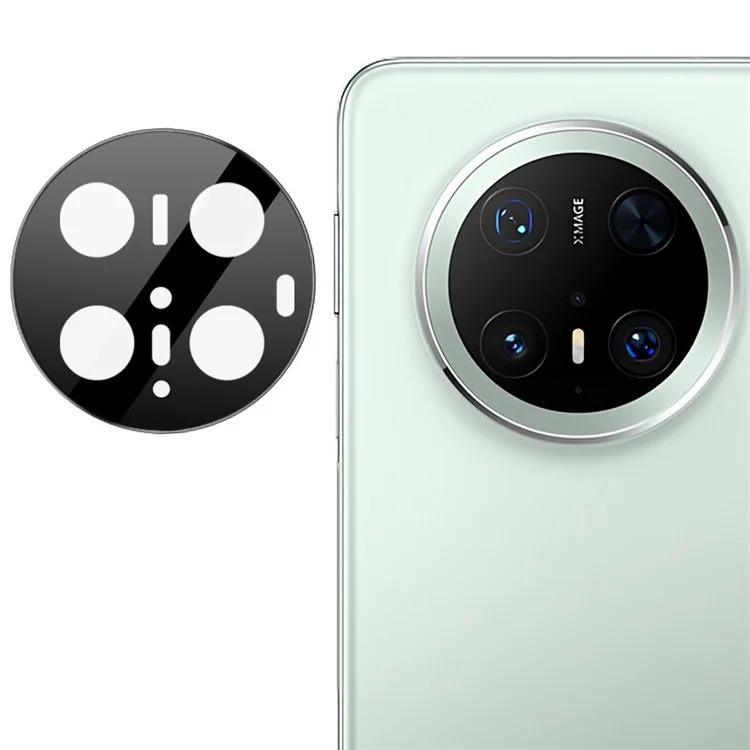 IMAK para Huawei Mate 70 Pro+ / 70 Pro Protector de lente de cámara Película de vidrio templado HD transparente (Versión negra)