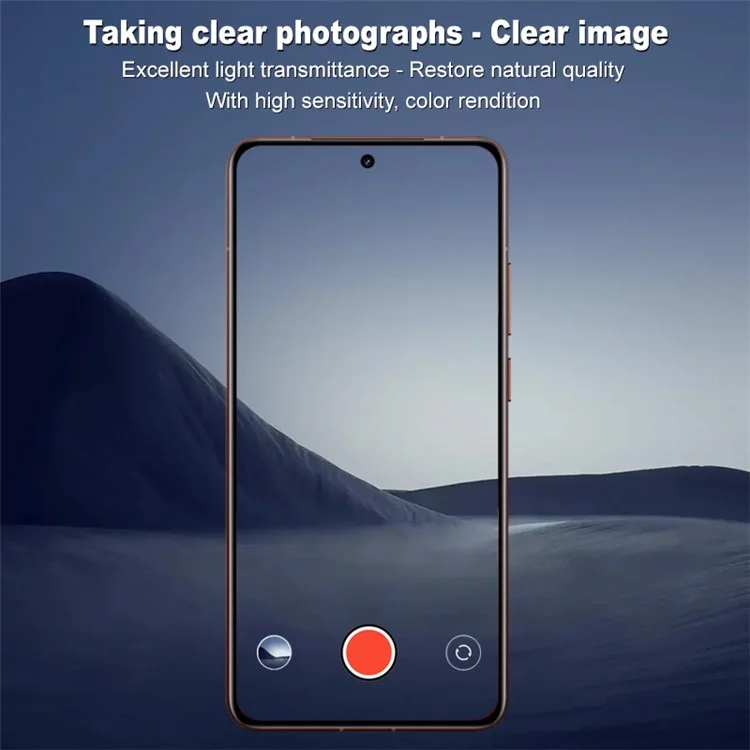 IMAK Para Realme GT 7 Pro 5G Protetor de Lente de Câmera Vidro Temperado Filme de Lente Transparente HD (Versão Preta)