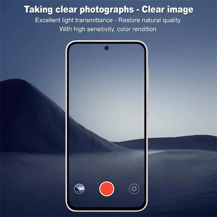 IMAK для Samsung Galaxy A56 5G Защитная пленка для камеры из закаленного стекла HD Clear Lens (Черная версия)
