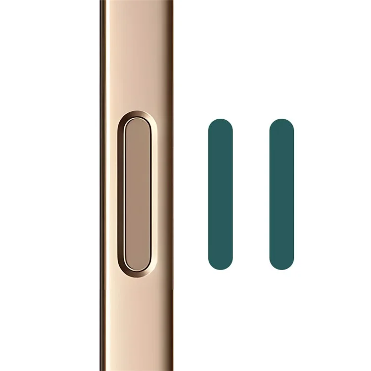 Pegatinas de botón de control de cámara RURIHAI 2Pcs para iPhone 16 Pro Max / 16 Pro / 16 Plus / 16 Protector de botón de cámara de cristal - Verde