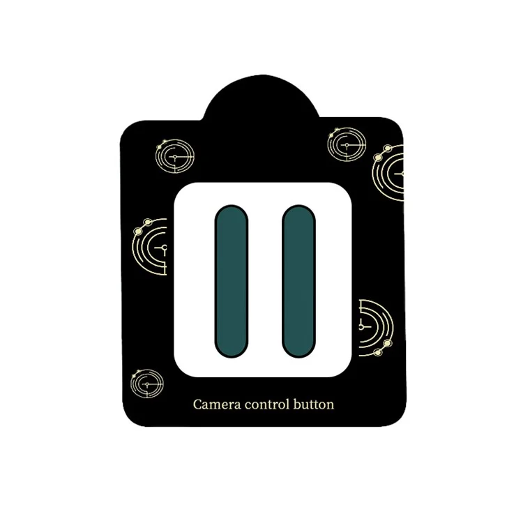 Pegatinas de botón de control de cámara RURIHAI 2Pcs para iPhone 16 Pro Max / 16 Pro / 16 Plus / 16 Protector de botón de cámara de cristal - Verde
