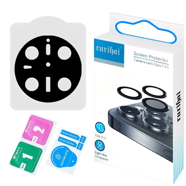 Protection de l'objectif de l'appareil photo RURIHAI pour Huawei Mate 70, film en verre haute teneur en aluminium-silicium avec impression en 3D haute qualité