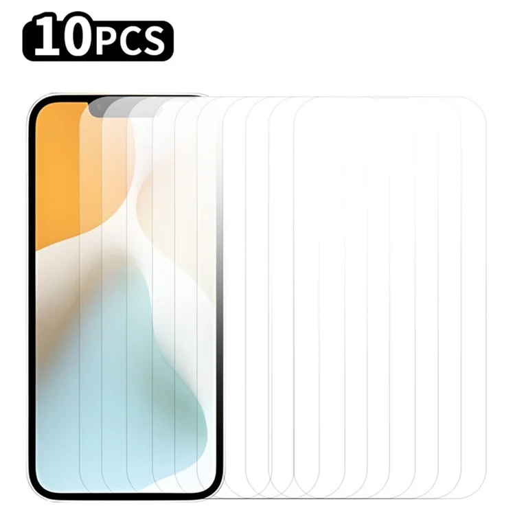 RURIHAI 10Pcs For iPhone 16e Screen Protector 0.26mm 2.5D High Aluminium-Silicon Glass Film
