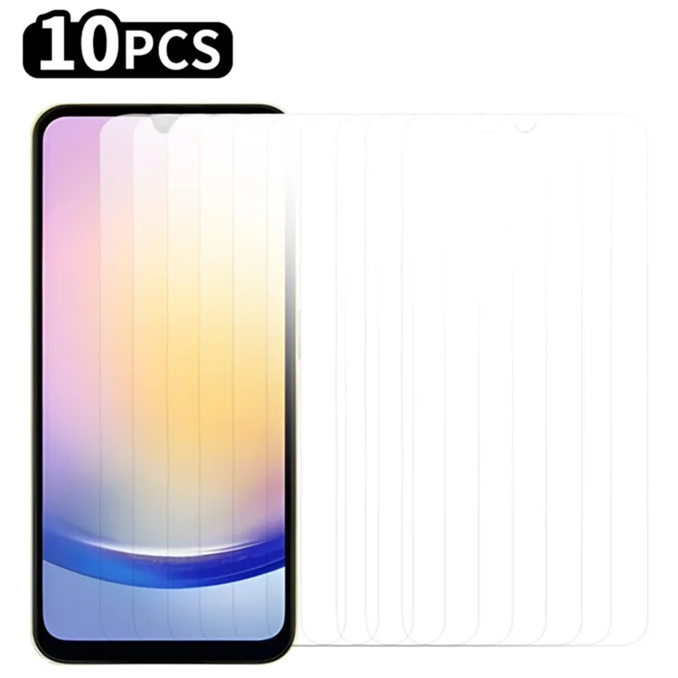 RURIHAI 10Pcs For Samsung Galaxy A26 5G Screen Protector 0.26mm 2.5D High Aluminium-Silicon Glass Film