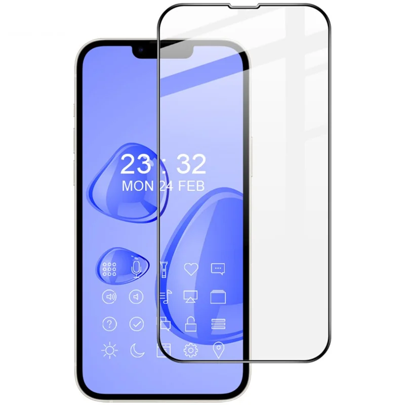 IMAK Pro+ Series para iPhone 14 Protector de pantalla de vidrio templado de 9H de alta resistencia a la explosión, cobertura total, película protectora ultra clara