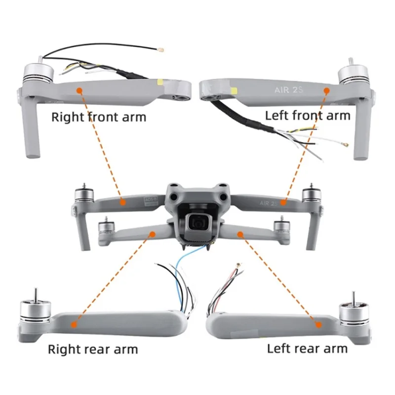 For DJI Air 2S Right Rear Motor Arm Replacement Part