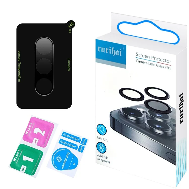 RURIHAI For Samsung Galaxy A26 5G Camera Lens Protector High Aluminium Silicon Glass Silk Printing Lens Film