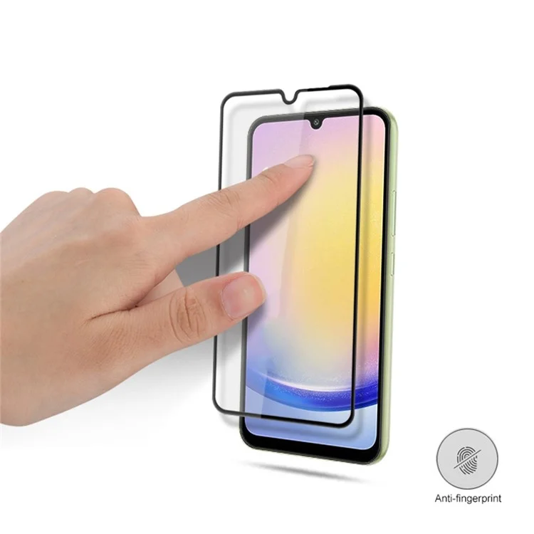 MOCOLO For Samsung Galaxy A26 5G Screen Protector Anti-Shatter Silk Printing Tempered Glass Film - Black