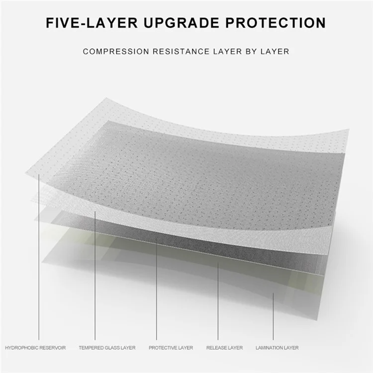 MOCOLO For Samsung Galaxy A26 5G Screen Protector Anti-Shatter Silk Printing Tempered Glass Film - Black