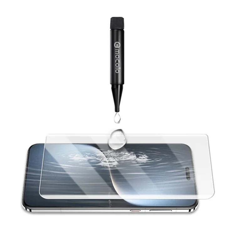 Protector de pantalla de cristal templado con película líquida UV 3D curva de cobertura total para Honor Magic7 Pro 5G de MOCOLO