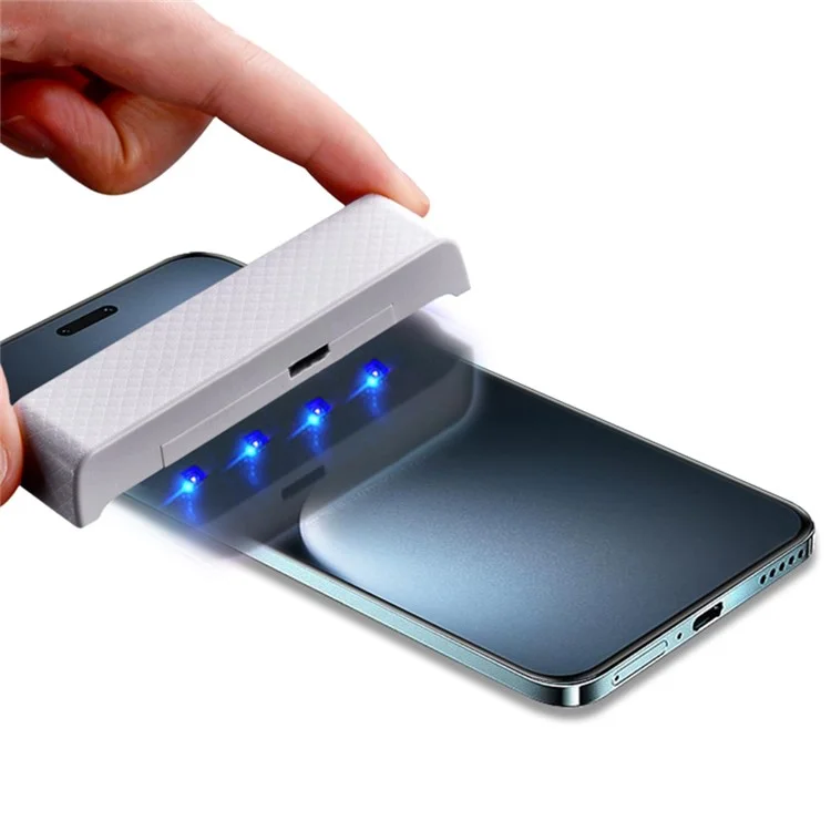Protector de pantalla de cristal templado con película líquida UV 3D curva de cobertura total para Honor Magic7 Pro 5G de MOCOLO