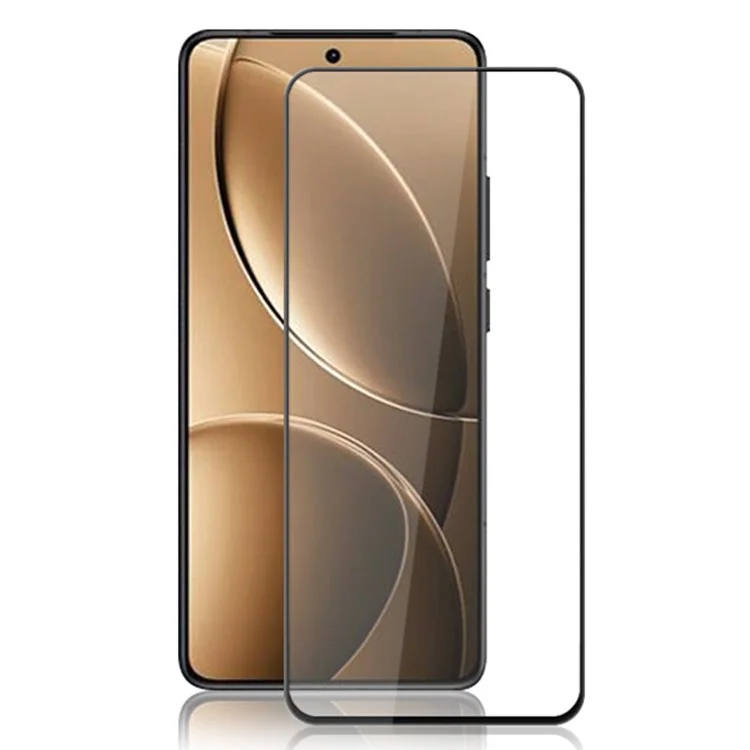 MOCOLO Для Xiaomi Redmi K80 5G / K80 Pro 5G Защитная пленка для экрана Противоударное шелковое напечатанное закаленное стекло - Черный