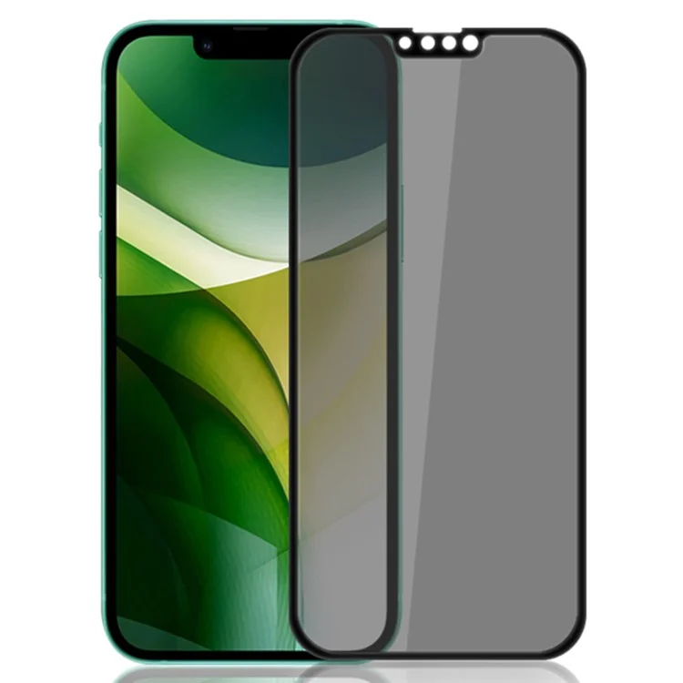 Massen-Einkauf MOCOLO Für iPhone 13 mini Bildschirmschutz Anti-Spionage Seidentextil-Bedruckung gehärtetes Glas - Schwarz