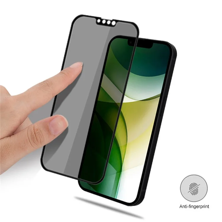 Massen-Einkauf MOCOLO Für iPhone 13 mini Bildschirmschutz Anti-Spionage Seidentextil-Bedruckung gehärtetes Glas - Schwarz