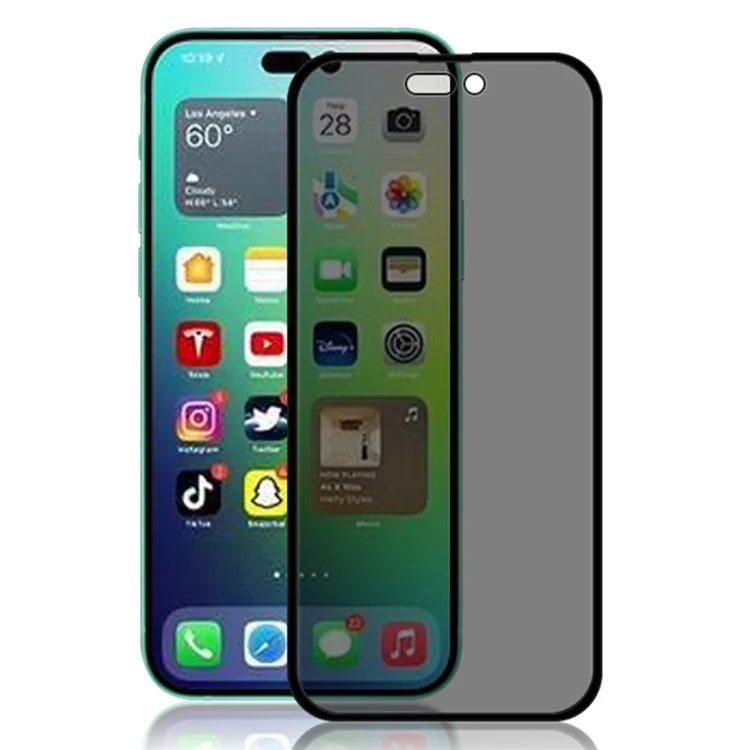 Massen-Kauf MOCOLO Bildschirmschutz für iPhone 14 Pro Anti-Spion Seidendruck gehärtetes Glas - Schwarz