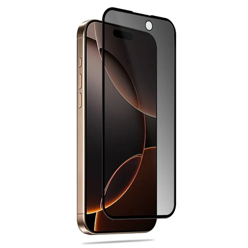 Massenkauf MOCOLO für iPhone 16 Pro Max Bildschirmschutz Anti-Spy Seidendruck Gehärtetes Glasfilm - Schwarz