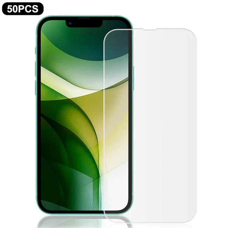 MOCOLO 50 unidades de protector de pantalla de vidrio templado transparente antiralladuras para iPhone 13 mini