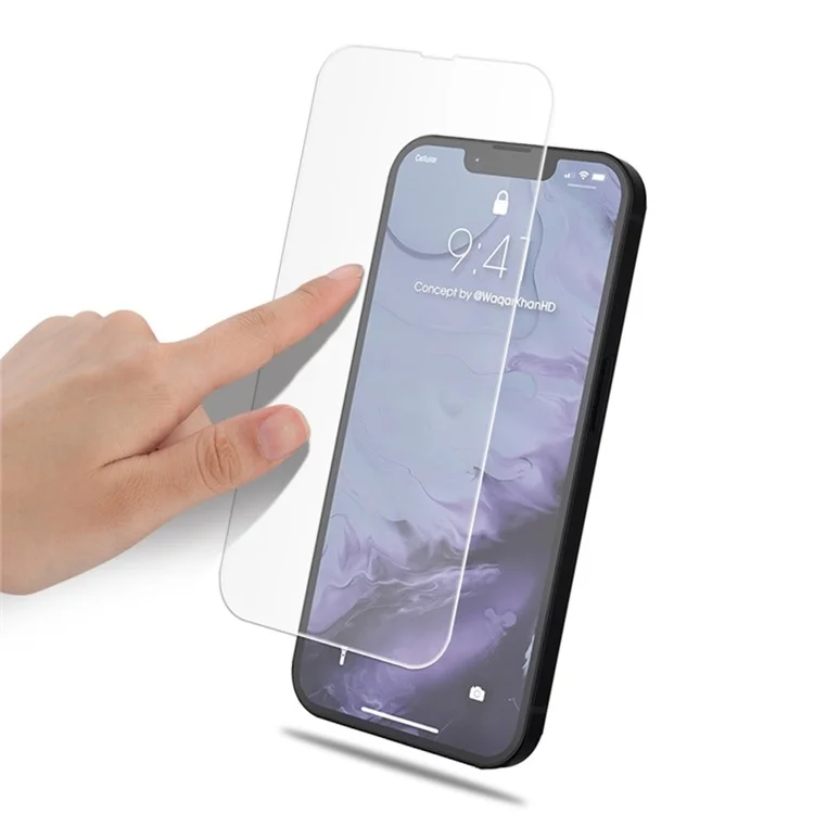 MOCOLO 50 unidades de protector de pantalla de vidrio templado transparente antiralladuras para iPhone 13 mini