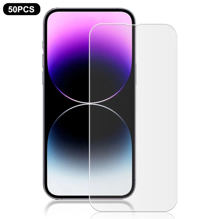 MOCOLO 50Pcs Para iPhone 13 / 13 Pro Protector de pantalla Antiarañazos Película de vidrio templado transparente