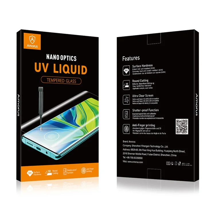 AMORUS For Honor Magic7 Pro 5G Displayschutzfolie UV-flüssiges gehärtetes Glas
