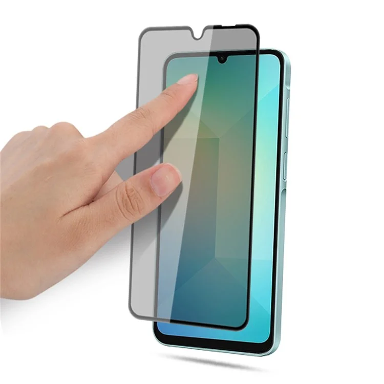 Оптовая закупка защитной пленки MOCOLO для Samsung Galaxy A05s 4G / M14 4G / A06, антишпионское шелковое тисненое закаленное стекло - черный