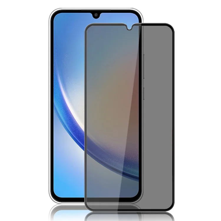 Großeinkauf MOCOLO für Samsung Galaxy A34 5G Bildschirmschutz Anti-Spionage-Seidendruckglas-Folie - Schwarz