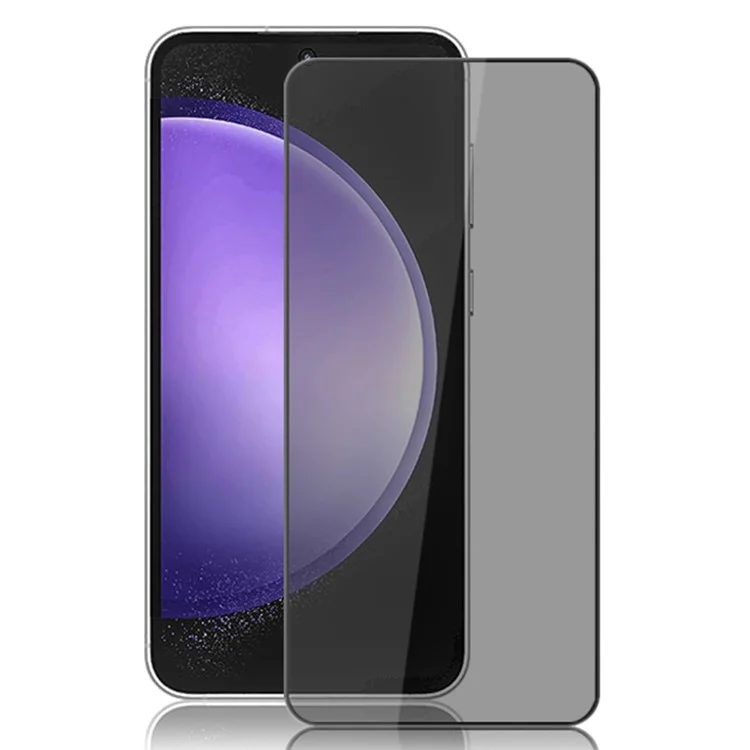 Compra a granel MOCOLO para Samsung Galaxy S23+ / S22+ 5G Protector de pantalla Película de vidrio templado de seda de impresión antiespia - Negro