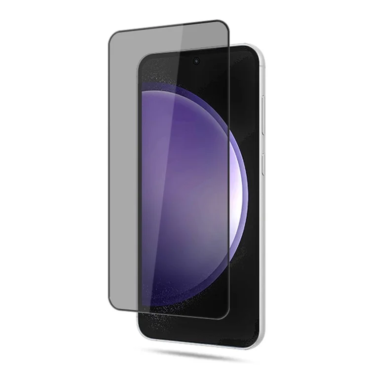 Compra a granel MOCOLO para Samsung Galaxy S23+ / S22+ 5G Protector de pantalla Película de vidrio templado de seda de impresión antiespia - Negro