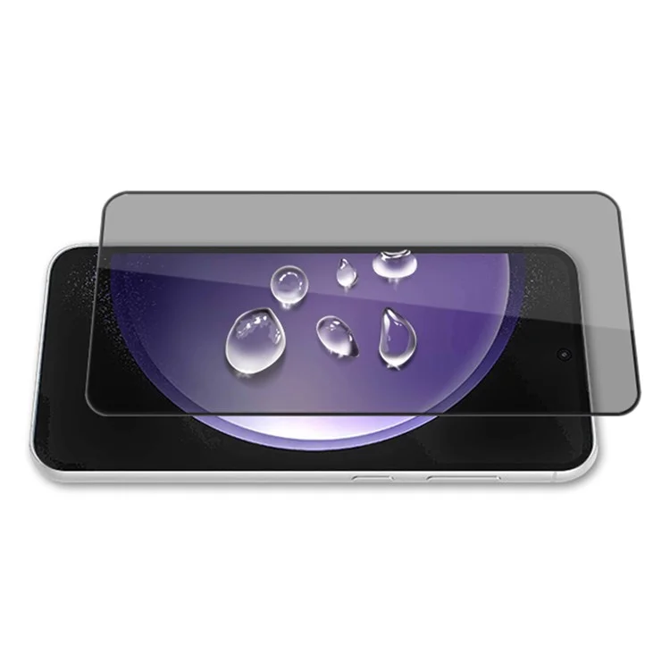 Compra a granel MOCOLO para Samsung Galaxy S23+ / S22+ 5G Protector de pantalla Película de vidrio templado de seda de impresión antiespia - Negro