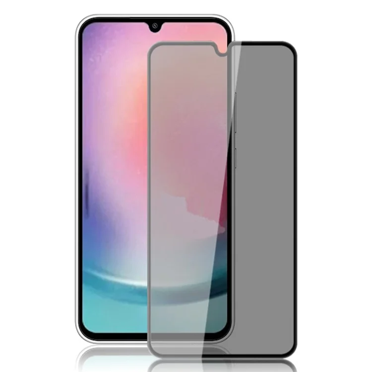 Acquista all'ingrosso MOCOLO per Samsung Galaxy A24 4G (162,1 x 77,6 x 8,3 mm) Pellicola protettiva per schermo in vetro temperato con stampa in seta anti-spia - Nero