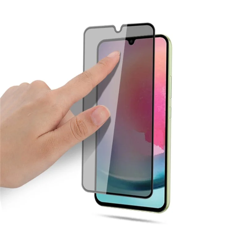 Acquista all'ingrosso MOCOLO per Samsung Galaxy A24 4G (162,1 x 77,6 x 8,3 mm) Pellicola protettiva per schermo in vetro temperato con stampa in seta anti-spia - Nero