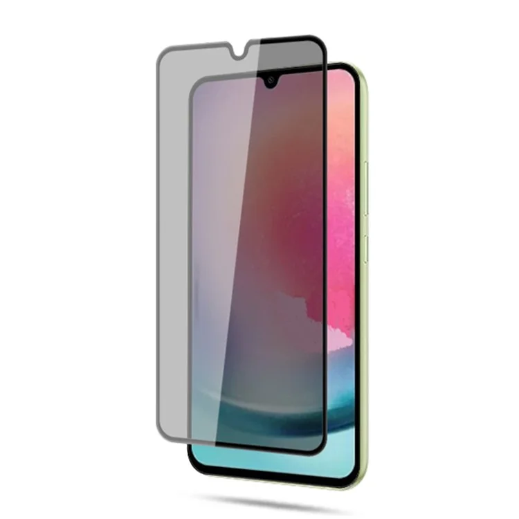 Acquista all'ingrosso MOCOLO per Samsung Galaxy A24 4G (162,1 x 77,6 x 8,3 mm) Pellicola protettiva per schermo in vetro temperato con stampa in seta anti-spia - Nero