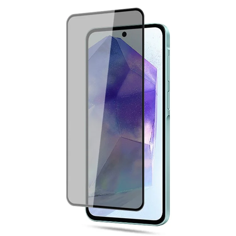 Оптовая покупка MOCOLO для Samsung Galaxy A35 5G / A55 5G Защитная пленка для экрана Антишпионская шелкографическая закаленная стеклянная пленка - Черная