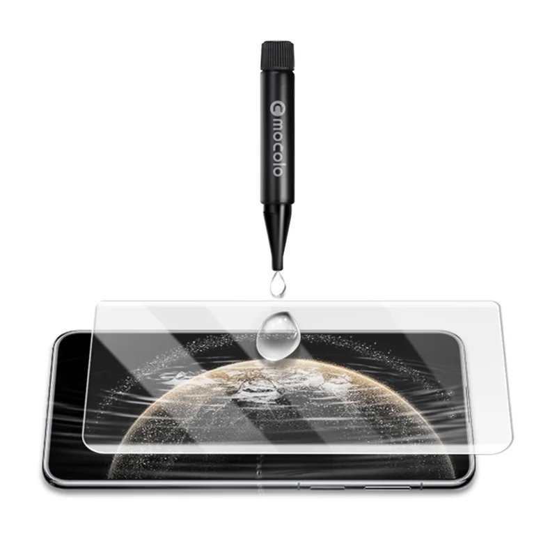 MOCOLO Protector de pantalla de vidrio templado con película líquida UV 3D curva de cobertura completa para Huawei Mate 70 Pro