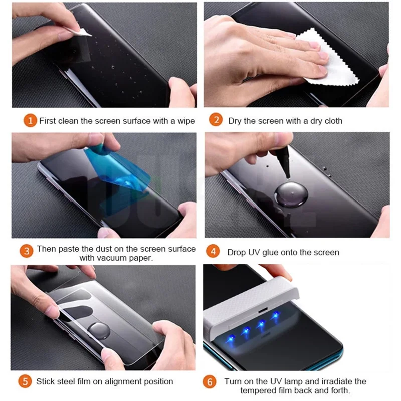 Защитная пленка для экрана Huawei Mate 70 Pro+ AMORUS UV Liquid Tempered Glass Film